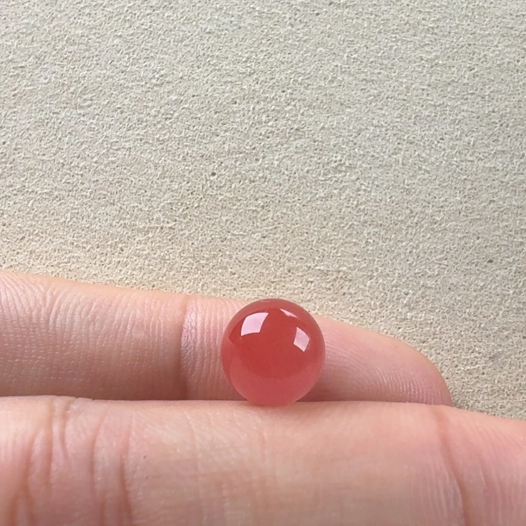 南红玛瑙未镶嵌冰粉圆珠8.7福利不退换