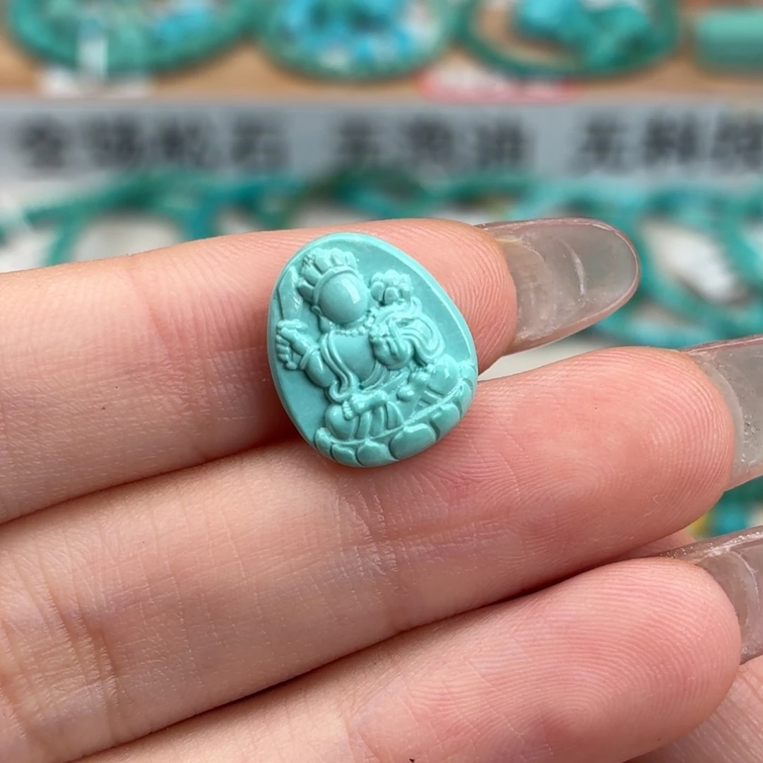 未镶嵌绿松石珠宝奇石雕刻