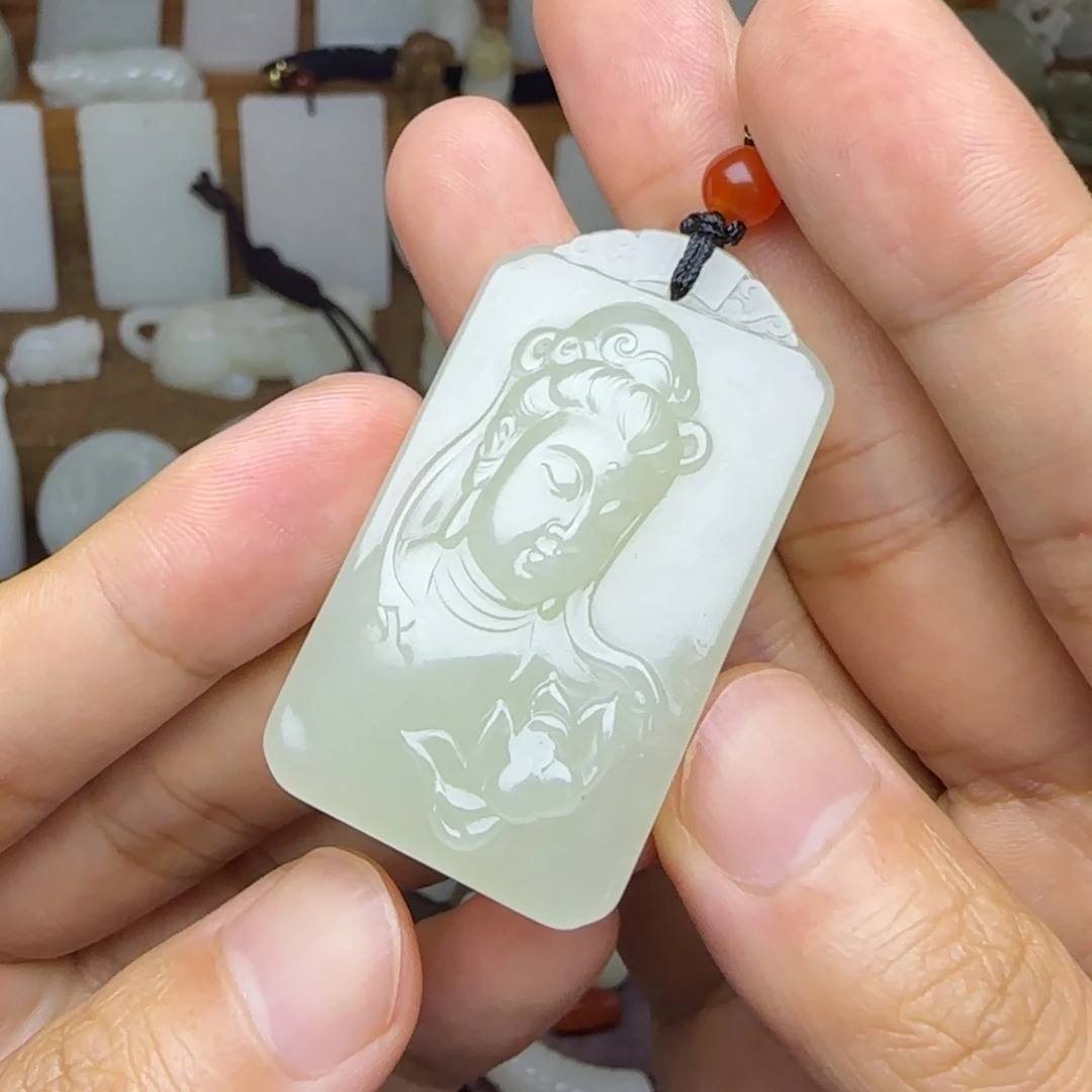 和田玉未镶嵌挂件