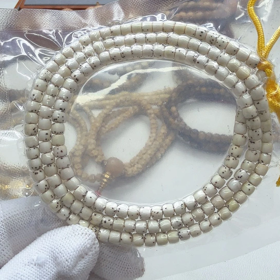 星月菩提手串23梵天头条原脂白数星星5左右108