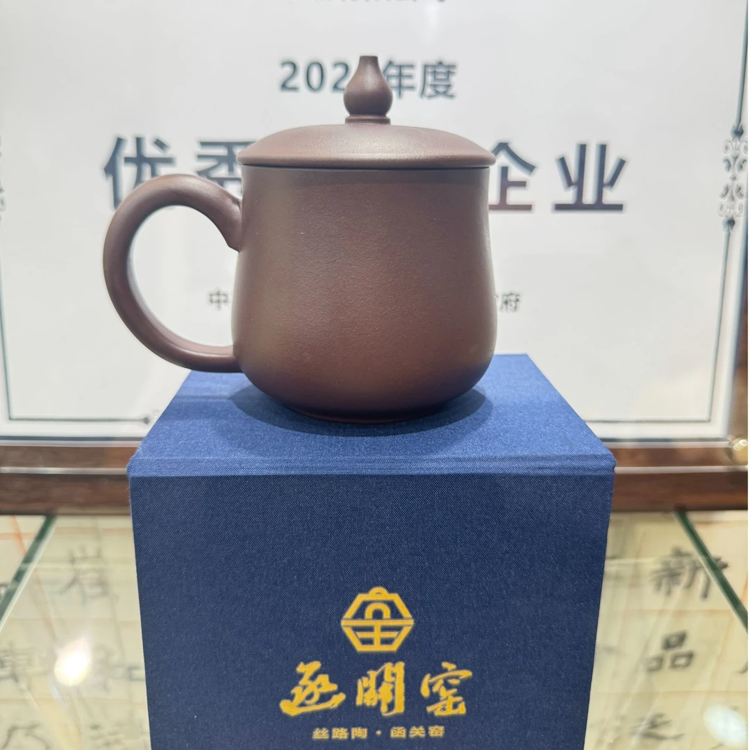 函关窑函关窑-光面葫芦紫砂杯