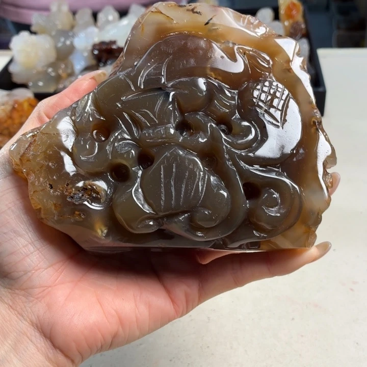 玛瑙/玉髓未镶嵌吊坠(不含链)