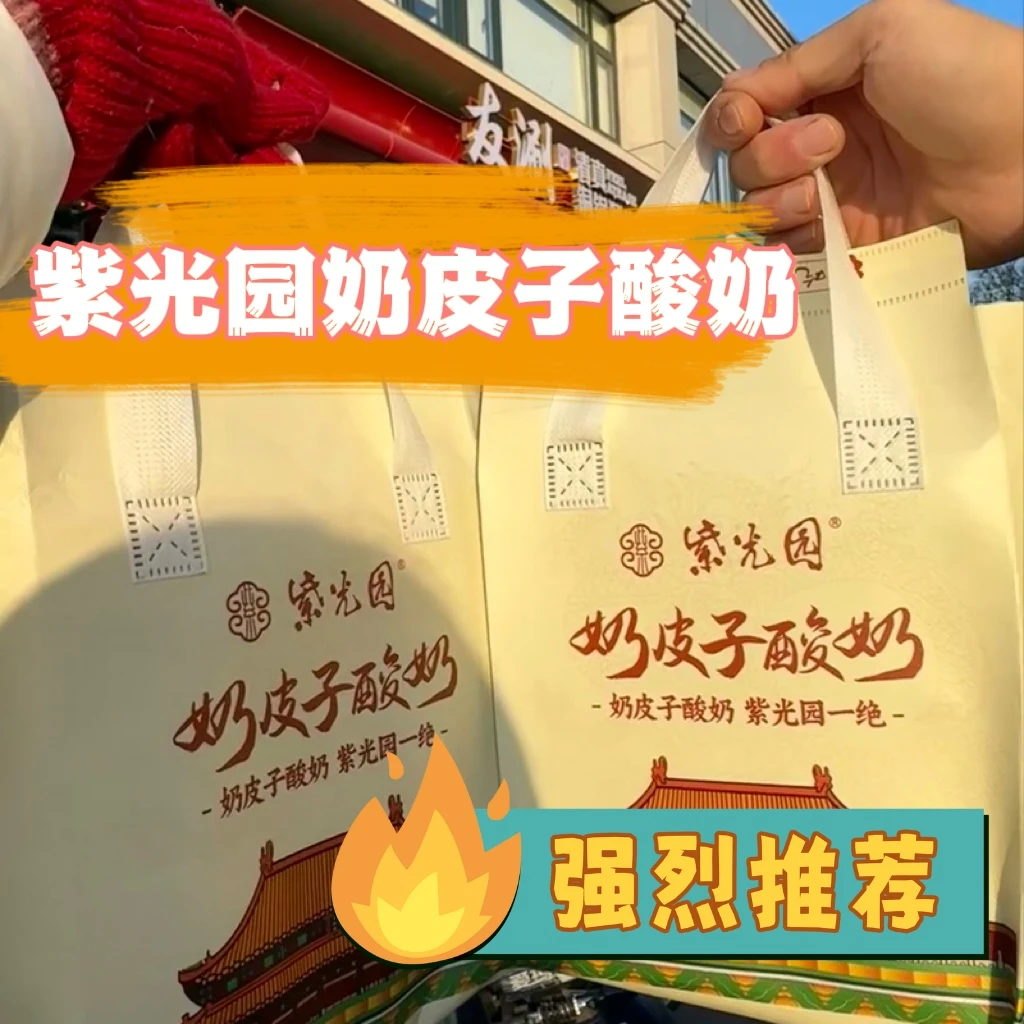 北京紫光园小吃美食自制奶皮子酸奶顺丰北京特产紫光园正品新日期