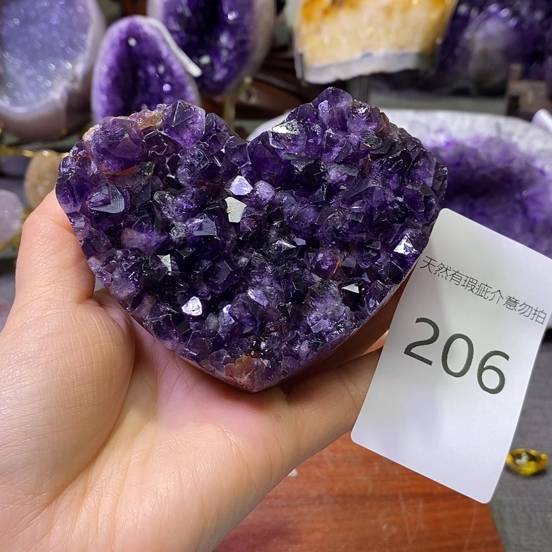 紫晶未镶嵌珠宝半成品