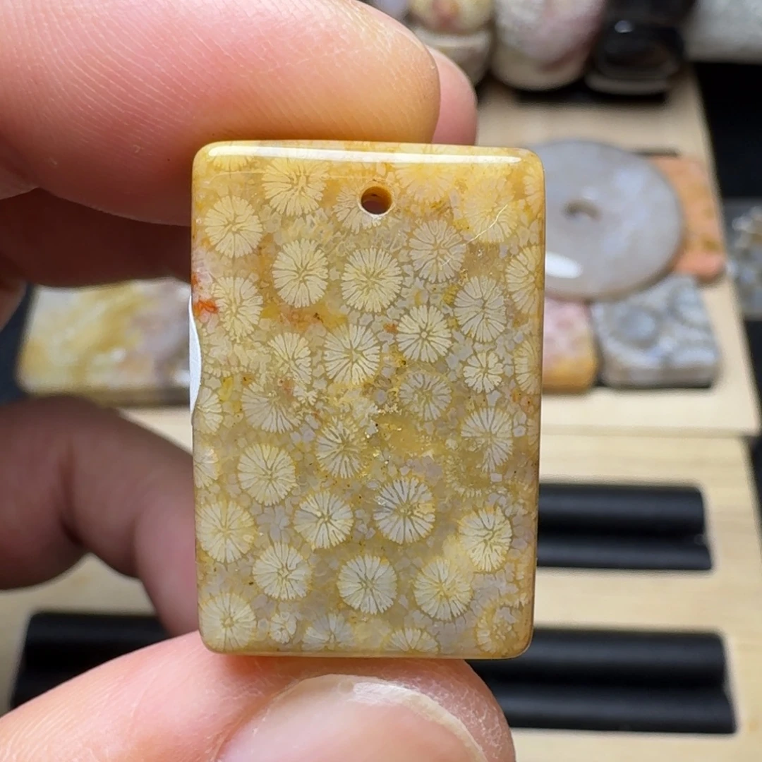 硅化玉未镶嵌纯天然色有机玉石保真色蕾丝油折伞