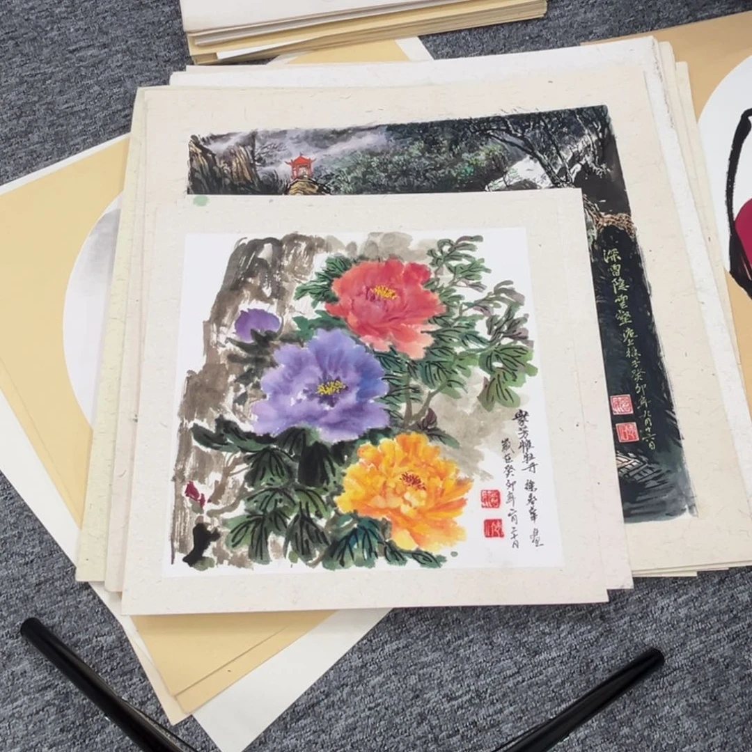 国画文*浩牡丹绘画作品