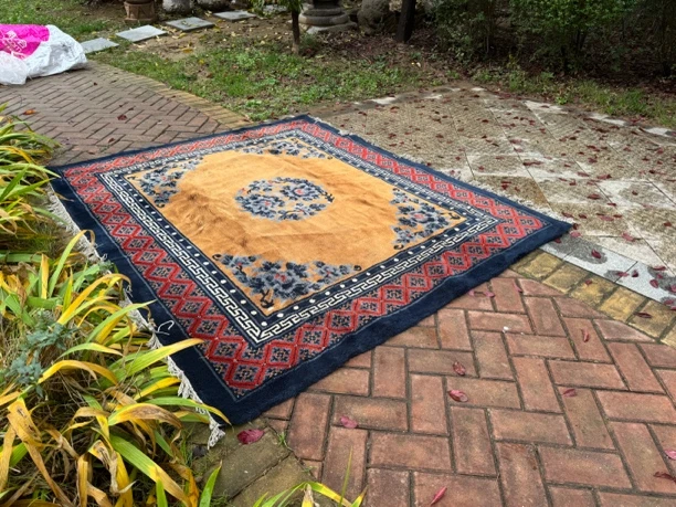 精品清晚手工老毛毯