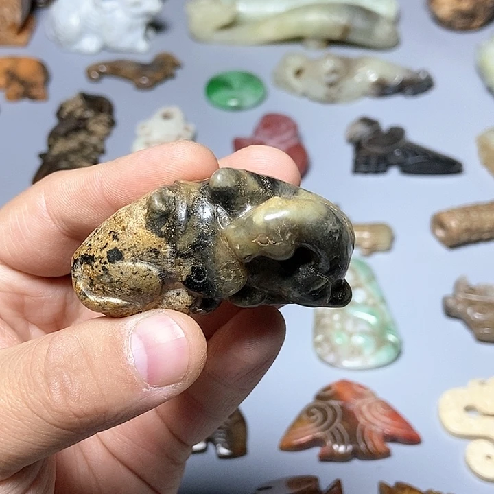 和田玉未镶嵌颈饰196