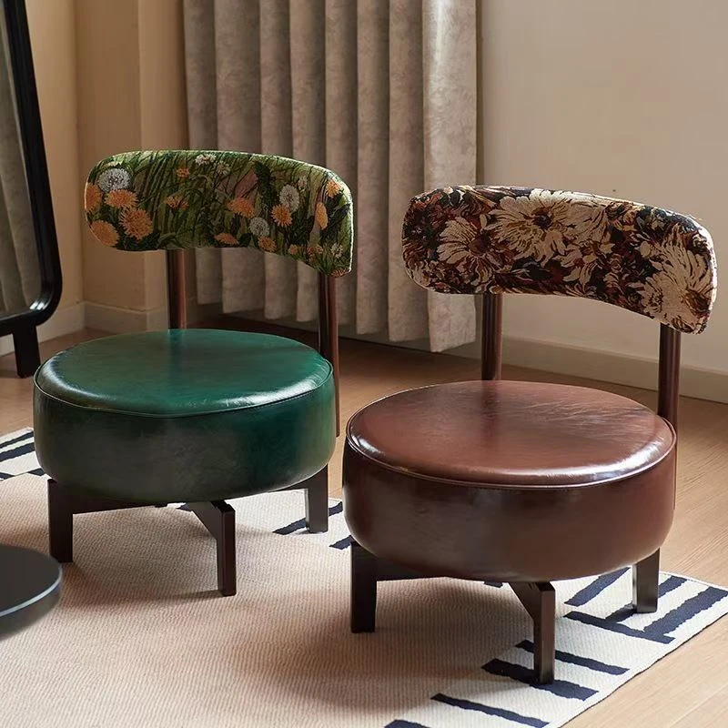 【运费险】实木沙发椅爆款客厅复古可旋转椅子阳台休闲靠背椅家