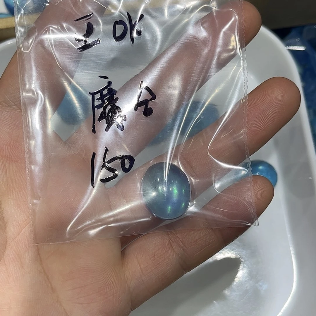 水晶珠宝半成品未镶嵌王**、海蓝宝蛋面