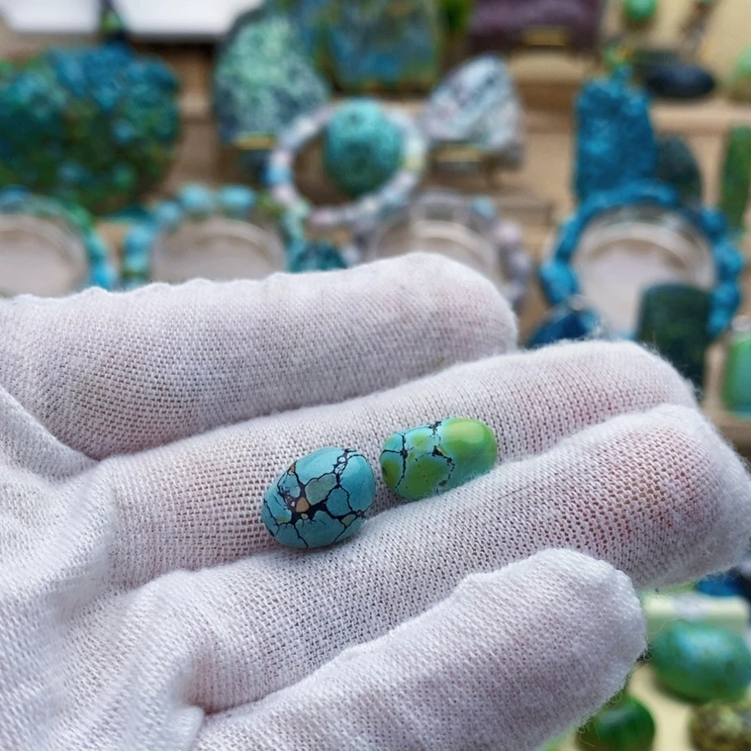 定制绿松石未镶嵌糖豆