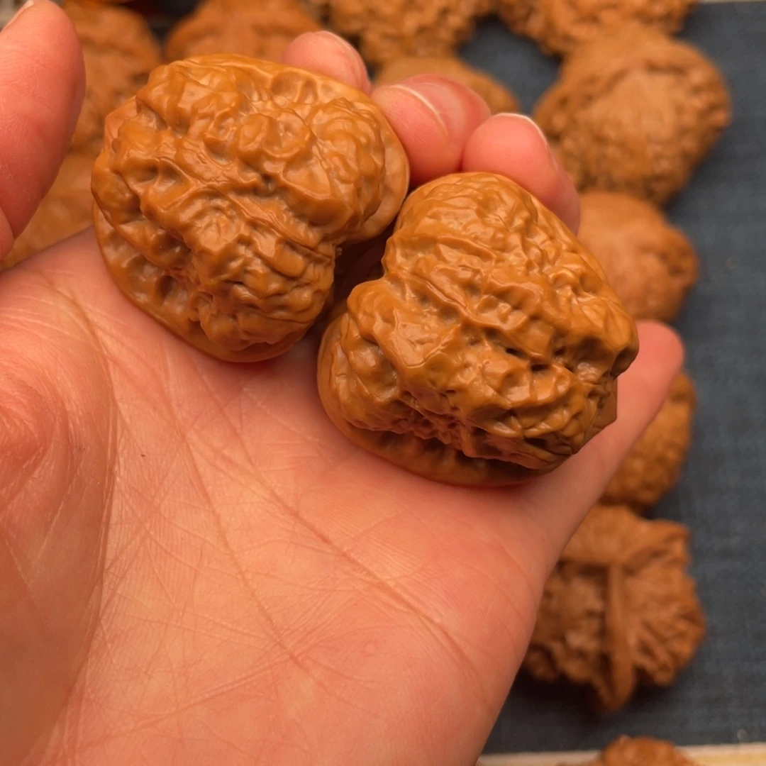 把件文玩核桃36全品毕业开背蛙