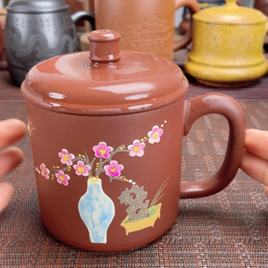 【闪购商品】茶杯紫砂宜兴原矿紫砂盖杯微瑕