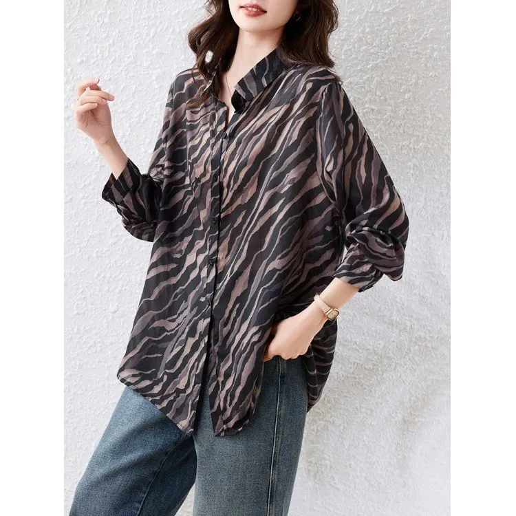 C36-女士夏季长袖衬衫