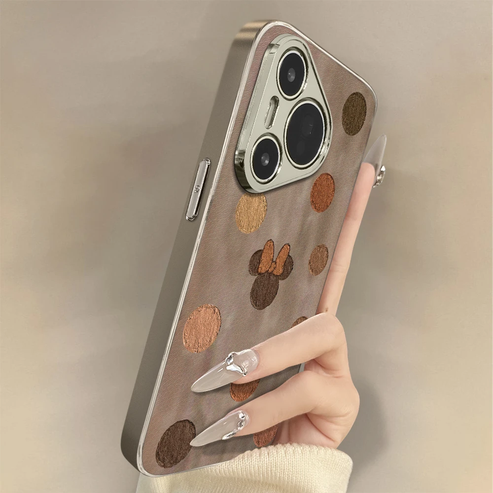 波点米妮华为pura70手机壳适用mate70保护套60pro全包镜头50e防摔