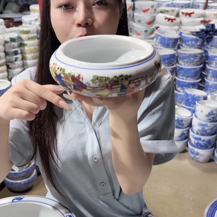 瓷片口径13厘米 高度6厘米