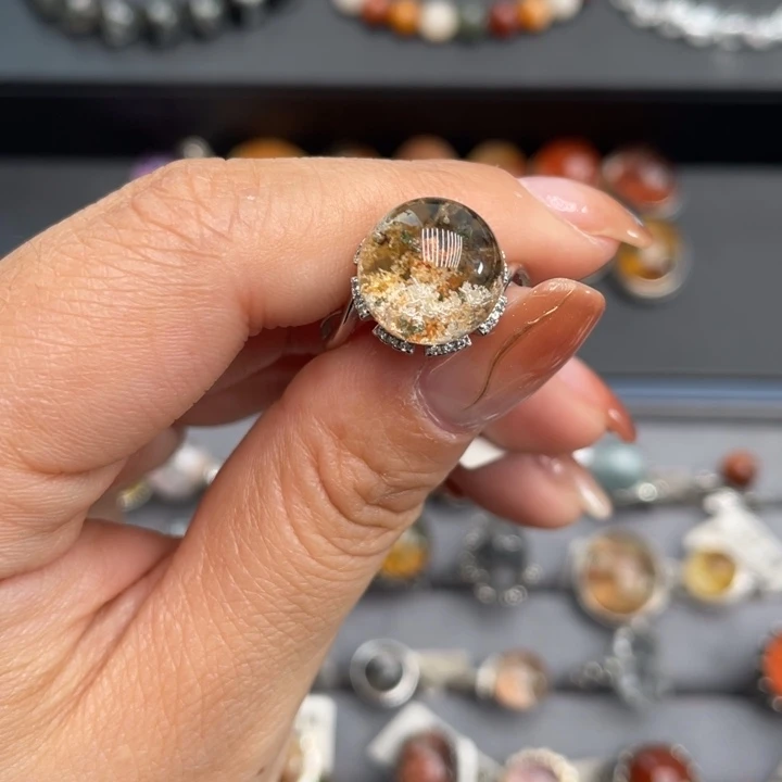 水晶戒指银S925镶嵌111111111