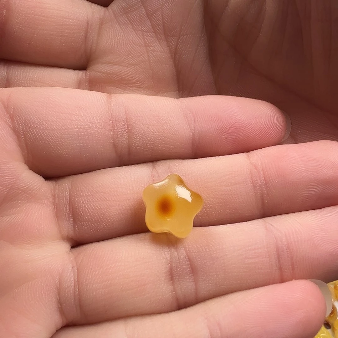 蜜蜡颈饰未镶嵌星星（打孔不退换）