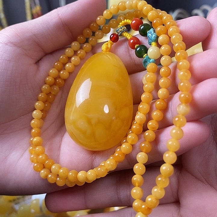 琥珀未镶嵌裸石水滴