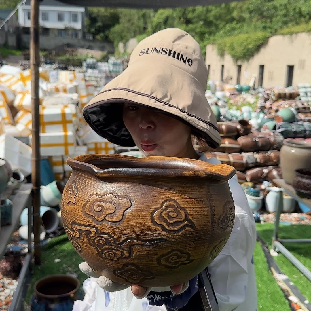 紫砂花盆王嫂花盆0709-120