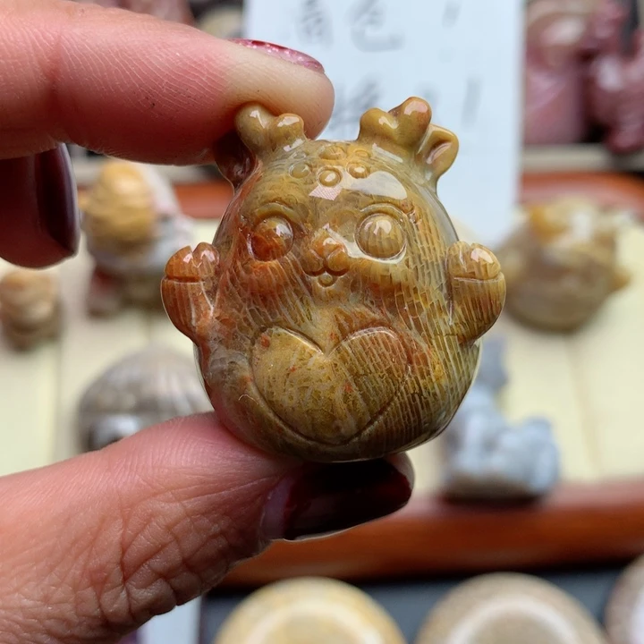 硅化珊瑚（珊瑚玉）颈饰未镶嵌