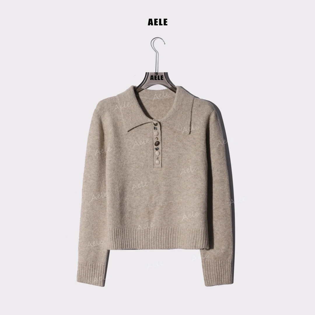 AELE POLO 翻领慵懒休闲针织长袖毛衣 X855 3251 AD
