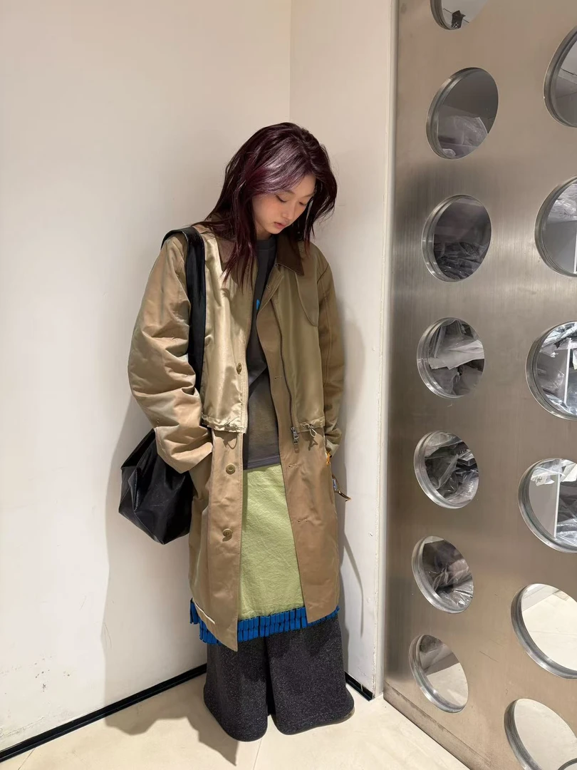 【茉舍】Andersonbell 可拆卸撞色翻领夹克外套A25SSWAM677M-3899