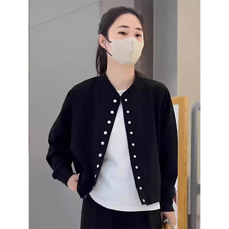 设计感洋气短款棒球服外套女2025年春秋新款小个子高级感百搭上衣