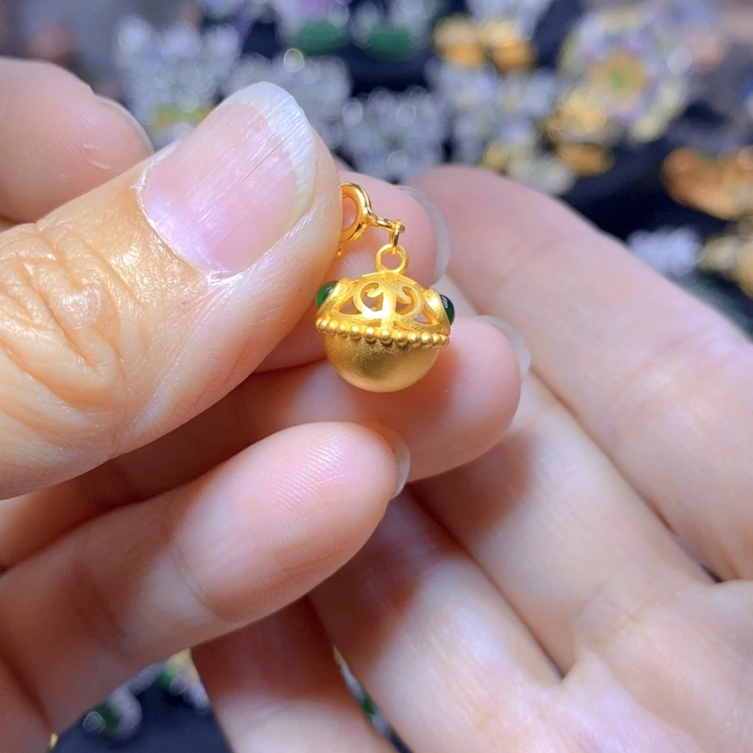 翡翠耳钉银S925镶嵌天然翡翠