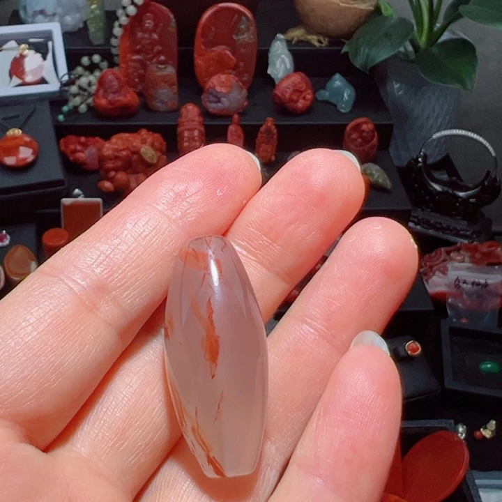 媛***此南红玛瑙单珠未镶嵌