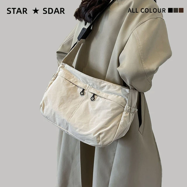 花曦家 包包女新款女包单肩斜挎包休闲帆布包轻便女款大容量挎包