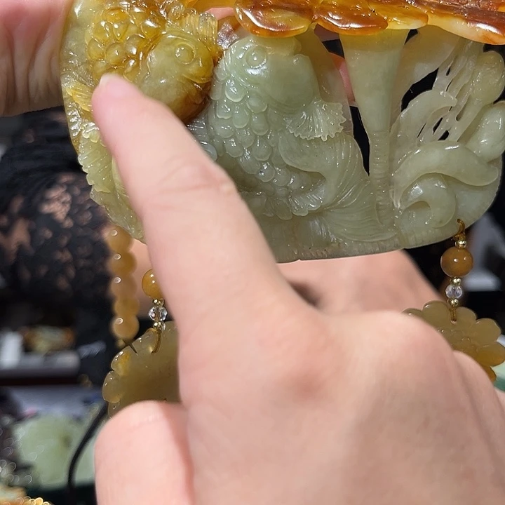 未镶嵌岫玉毛衣链