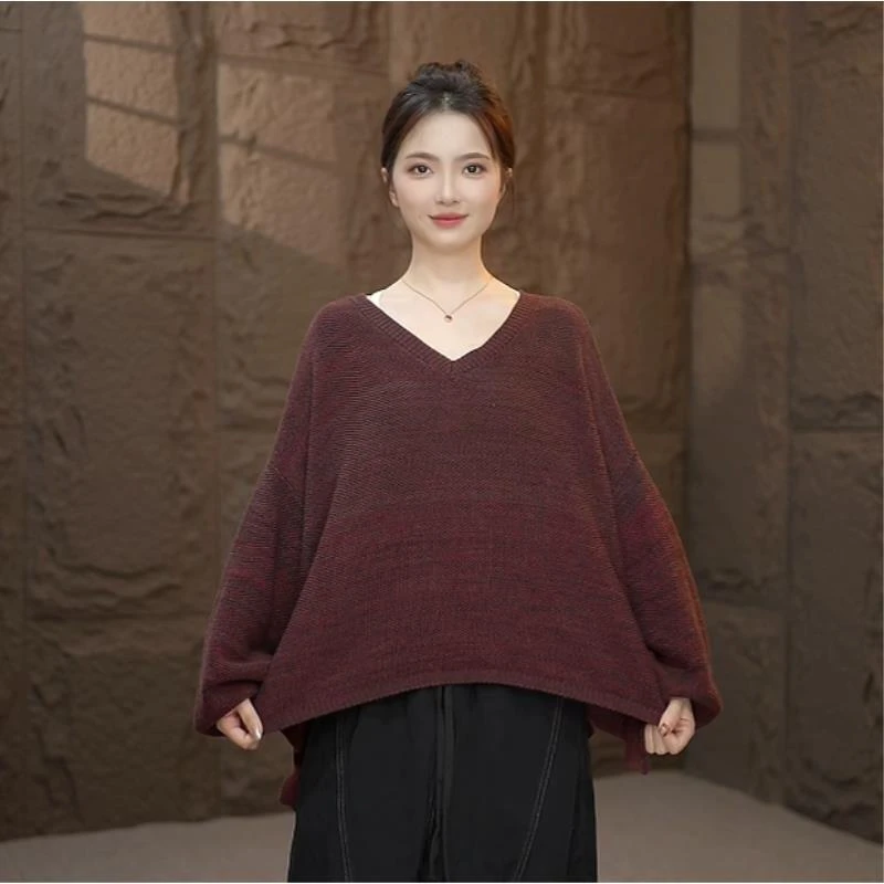 厚款时尚衫秋季套衫不起球薄款毛针织衫休闲针织