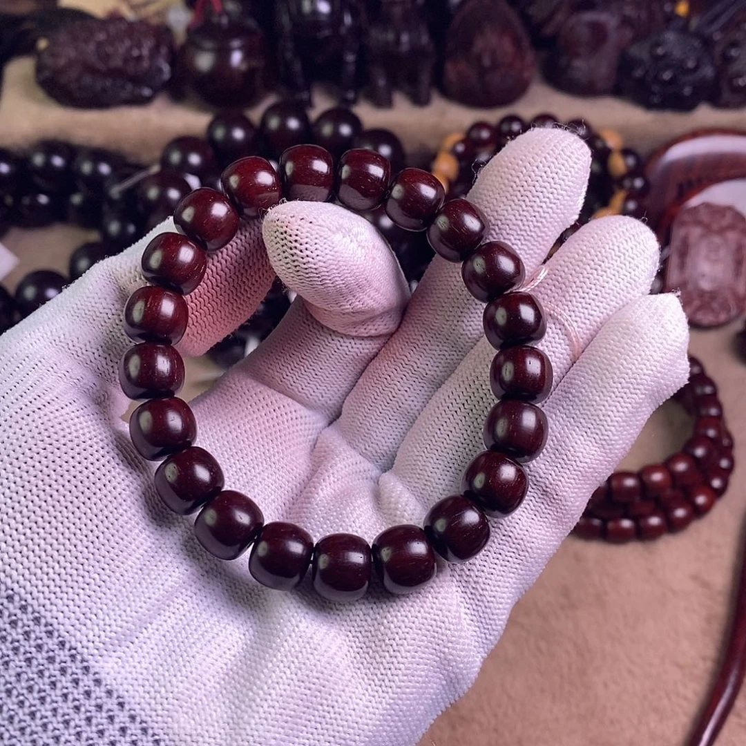 未***阳小叶紫檀手串/手链无胶无蜡10老型