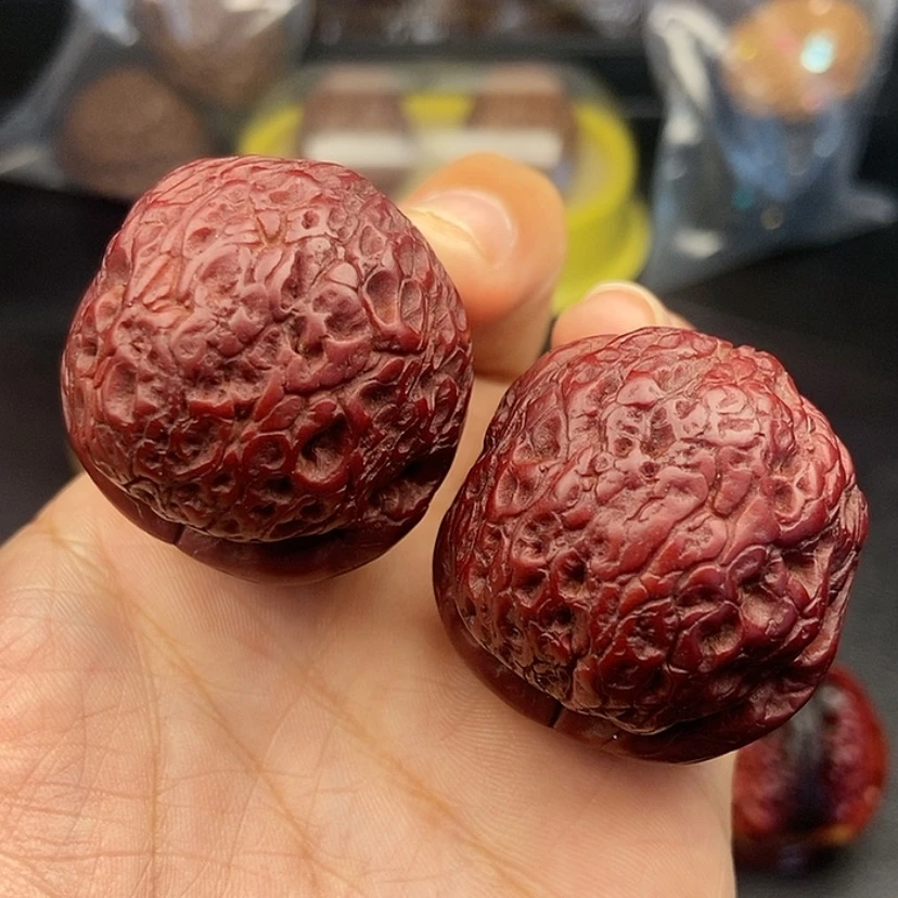【闪购商品】把件文玩核桃40尺龙珠53克