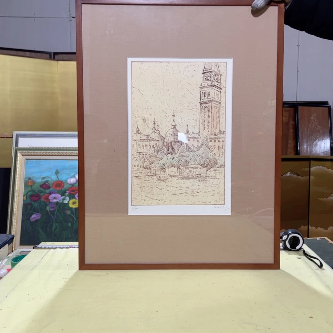 绘画D**e屏风框画茶空间设计