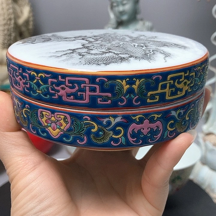 旧藏珐琅彩粉盒全品