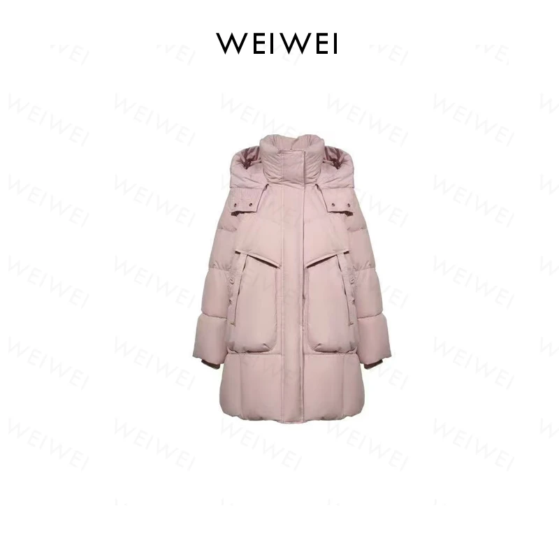 维维“雪域之心”中长款鸭绒服241083