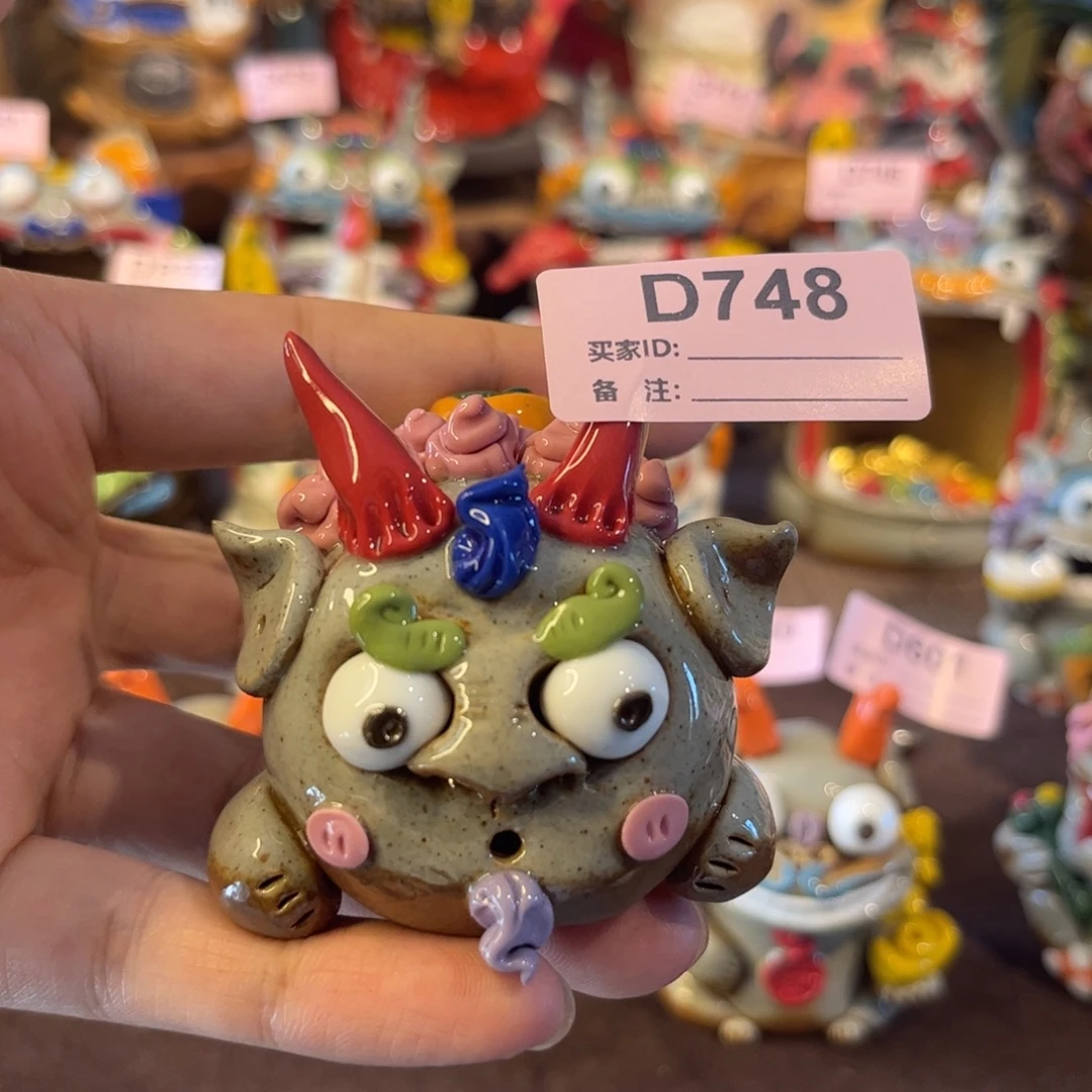 嗯***哼泥塑纯手工茶宠摆件