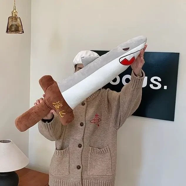 新款大号宝剑鲨匕毛绒玩具鲨臂抱枕搞怪谐音玩偶生日礼物男女同款