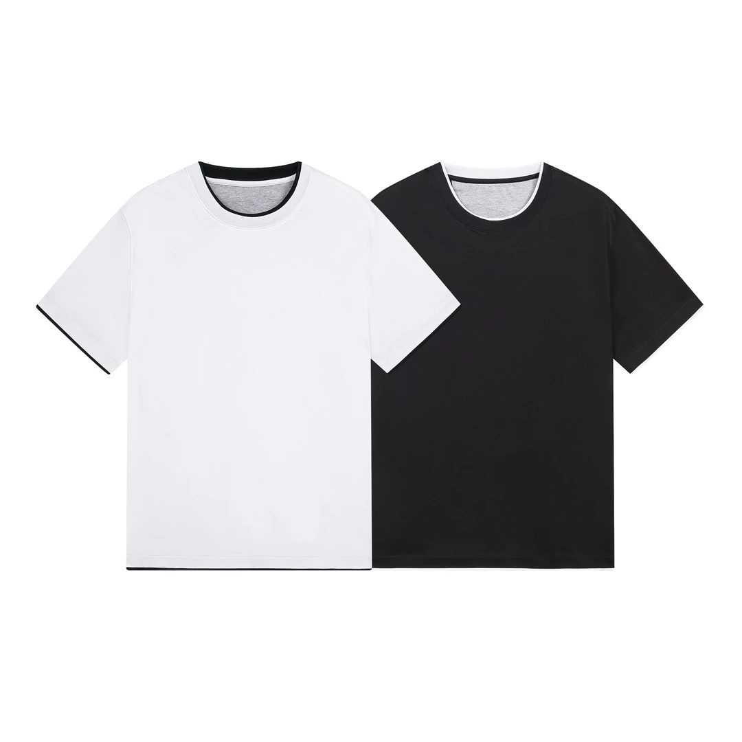 圆领短袖 男士纯棉双面 百搭 简约风 宽松