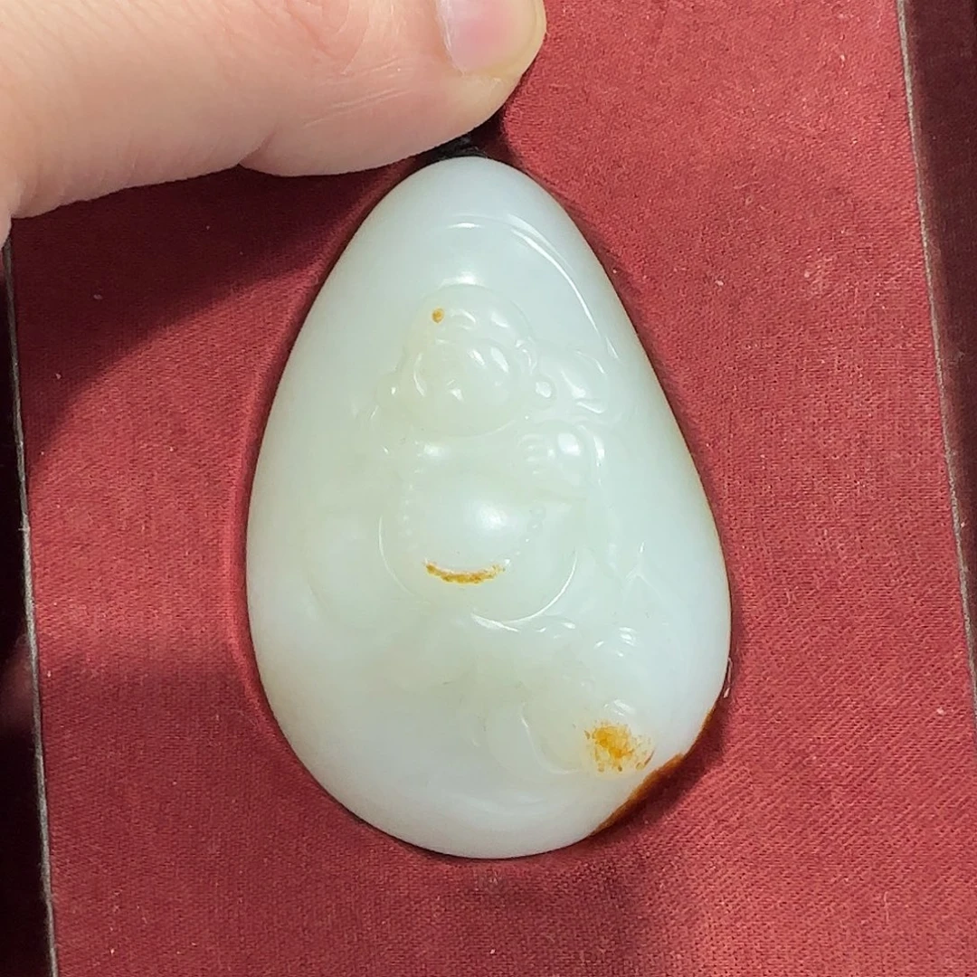 和田玉未镶嵌挂件