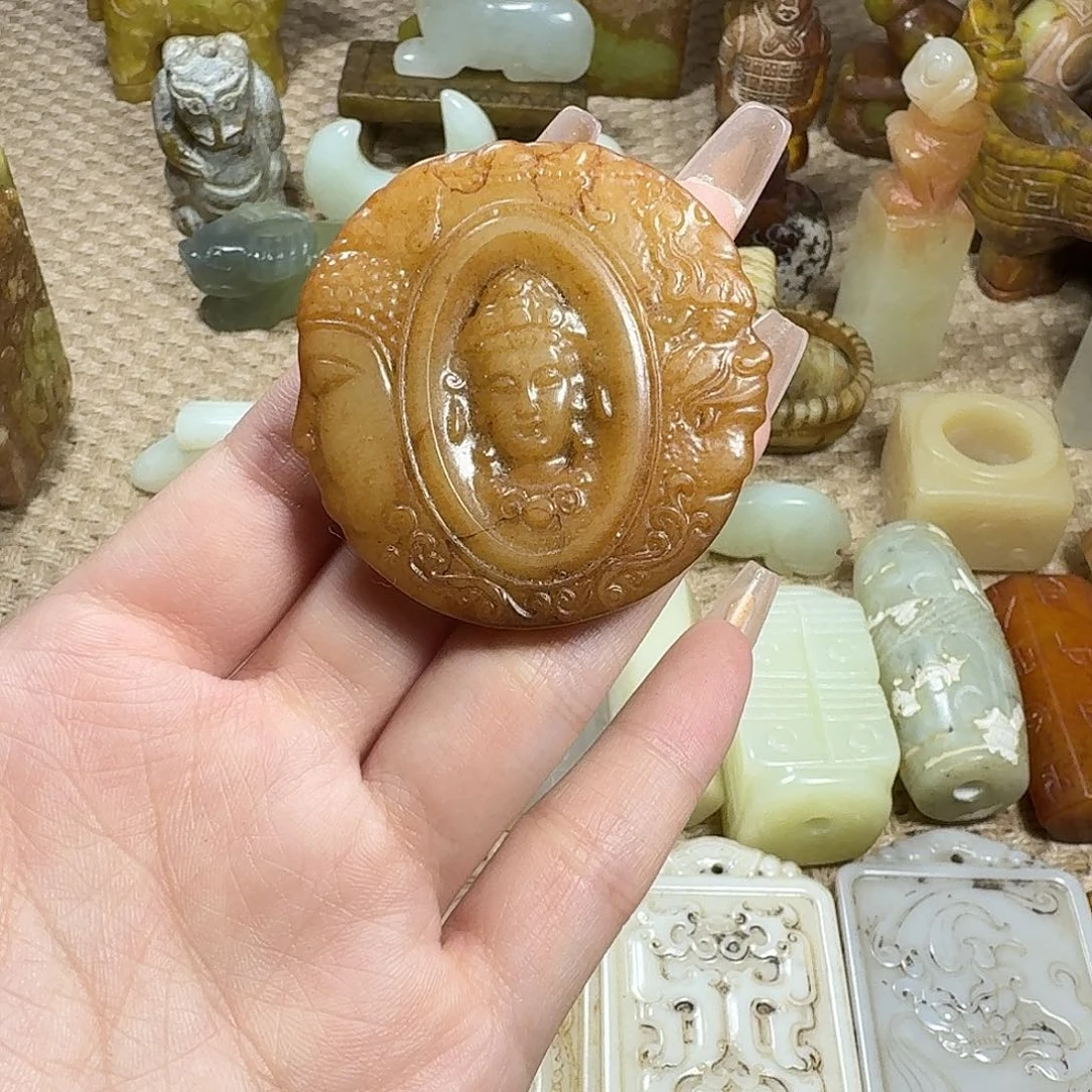 白玉菩提吊坠挂件