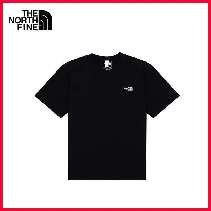 北面联名NORTHFINE夏季舒适透气情侣运动短袖T恤圆领纯棉宽松男女