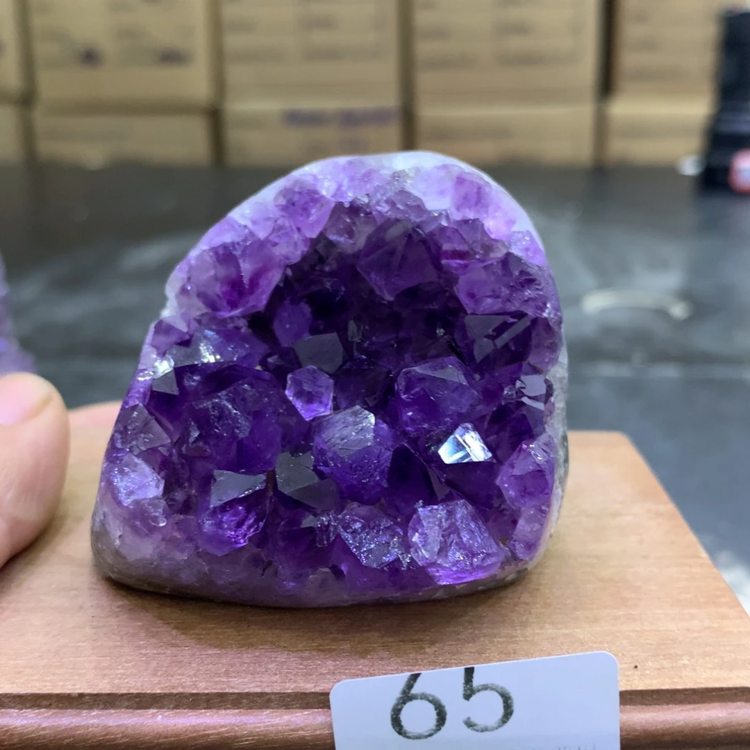 水晶摆件未镶嵌紫晶65