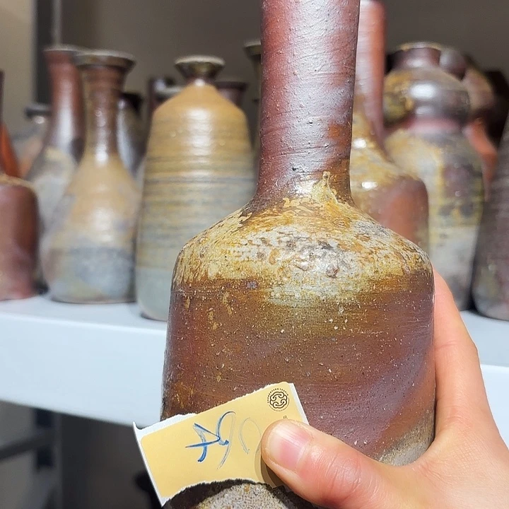 备前烧作品小花器款