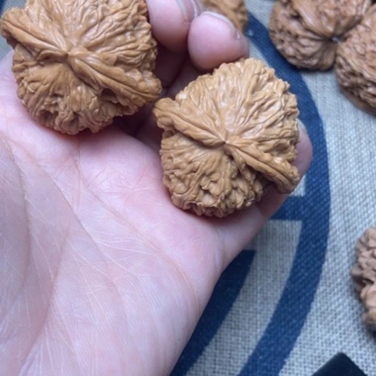 吊坠文玩核桃白狮子
