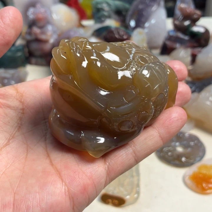 斯***类玛瑙/玉髓未镶嵌吊坠(不含链)