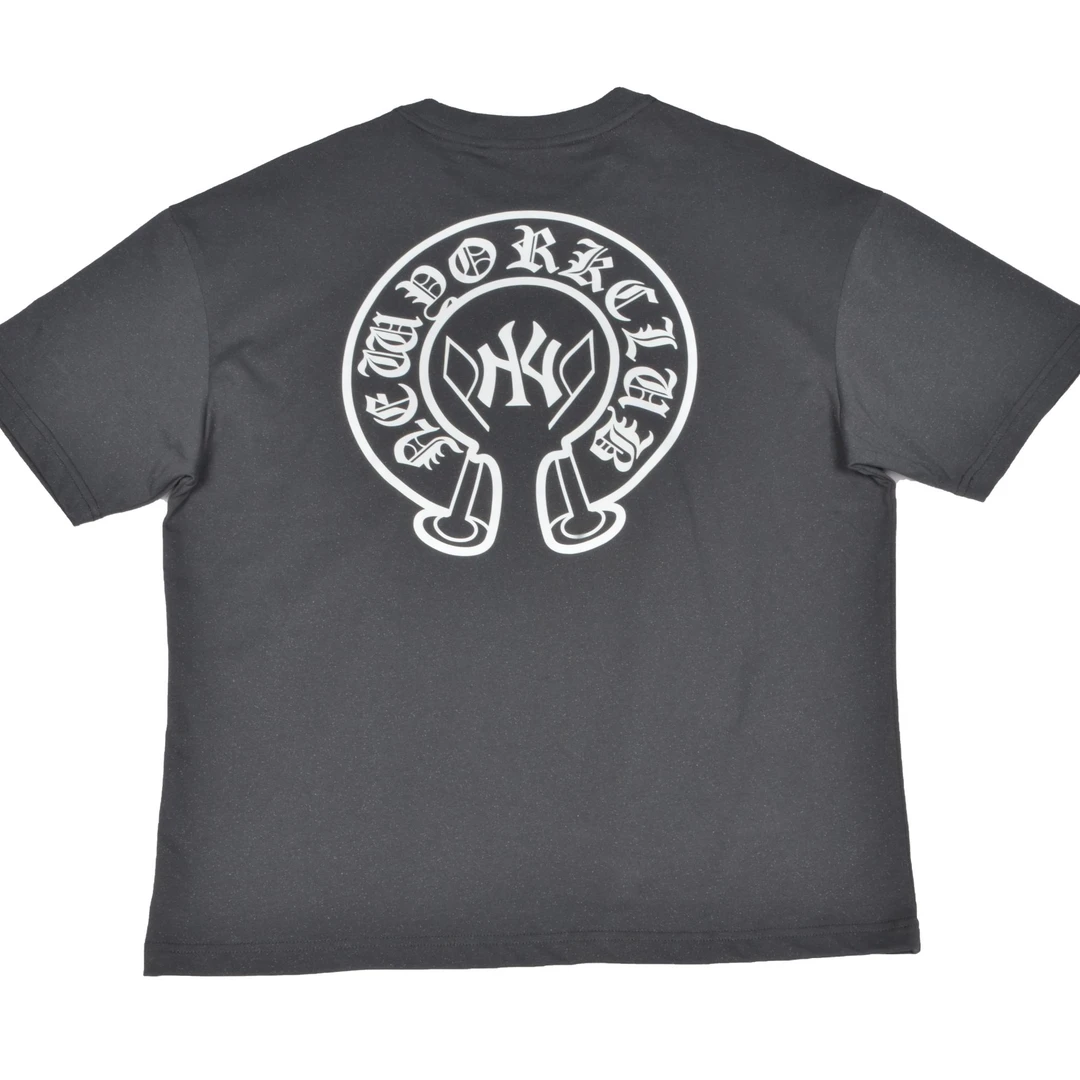 时尚满天星前胸刺绣高克重短袖圆领