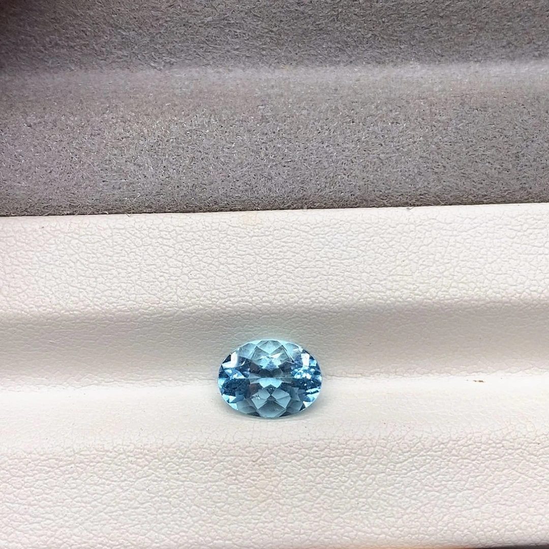 海蓝宝石裸石1.73克拉天然圣玛利亚海蓝宝